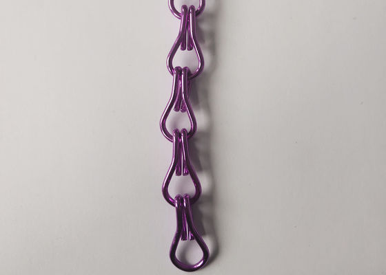 Érosion décorative de rideau en mouche de porte de maillon de chaîne d'ISO9000 2.0mm résistante