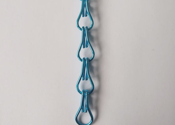 résistance à l'usure d'écran de porte de maillon de chaîne de crochet de double en métal de 2.0mm