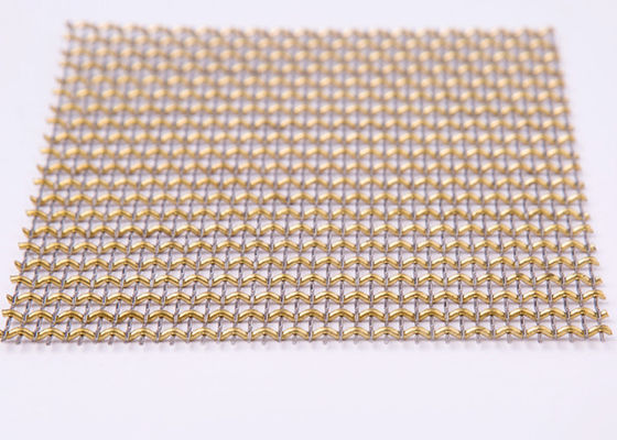 Meubles tissés décoratifs 36m de Mesh Woven Metal Mesh For de fil de fil en laiton