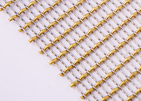 Meubles tissés décoratifs 36m de Mesh Woven Metal Mesh For de fil de fil en laiton