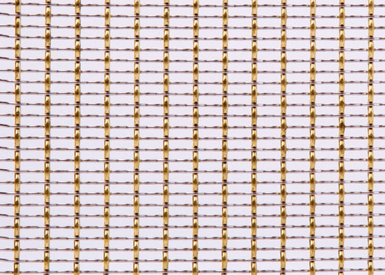 Meubles tissés décoratifs 36m de Mesh Woven Metal Mesh For de fil de fil en laiton