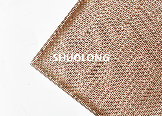Tissu stratifié en verre en bronze de Mesh Copper Flexible Woven Metal de fil pour décoratif
