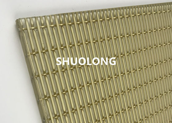 Verre oxydé de Mesh Gold Color For Sandwich de fil stratifié par verre en aluminium