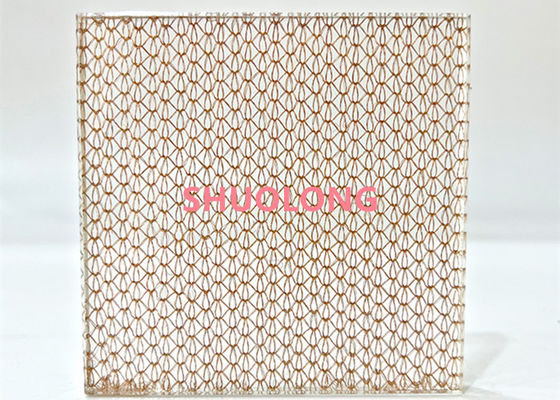 Le verre en bronze a stratifié le fil Mesh Copper Weave Metal Fabric pour concevoir intérieur