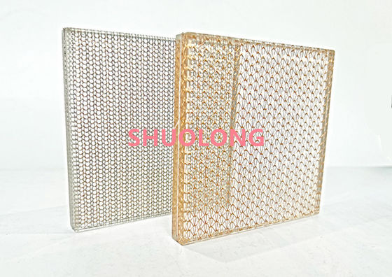 Le verre en bronze a stratifié le fil Mesh Copper Weave Metal Fabric pour concevoir intérieur