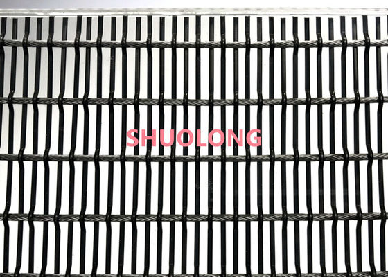 Le verre noir de couleur a stratifié le fil Mesh Flexible For Partition