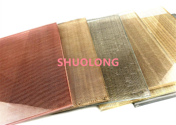 Le verre noir de couleur a stratifié le fil Mesh Flexible For Partition