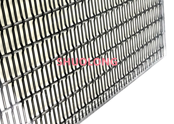 Le verre noir de couleur a stratifié le fil Mesh Flexible For Partition