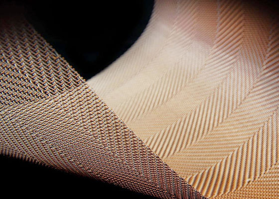 Le verre de cuivre fin architectural a stratifié le fil Mesh For Tempered Glass
