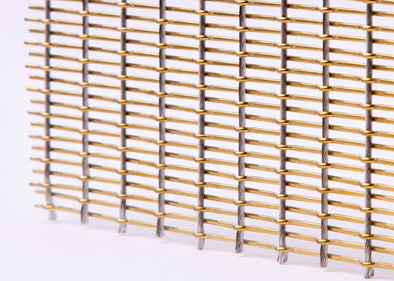 Séparations de Mesh Fabric Bronze Color For de métal flexible d'acier inoxydable