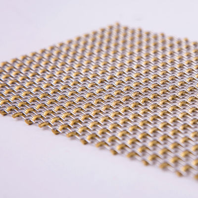 Métal décoratif Mesh Anodizing Surface Treatment de résistance à la corrosion de couleur d'or