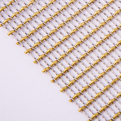 Métal décoratif Mesh Anodizing Surface Treatment de résistance à la corrosion de couleur d'or