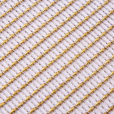 Métal décoratif Mesh Anodizing Surface Treatment de résistance à la corrosion de couleur d'or