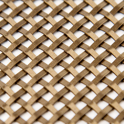 Fil tissé décoratif en laiton en aluminium Mesh Durable Anodizing