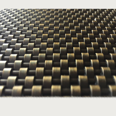 Panneaux de treillis métalliques tissés résistants à la corrosion en acier Rectangle Nickel Plating