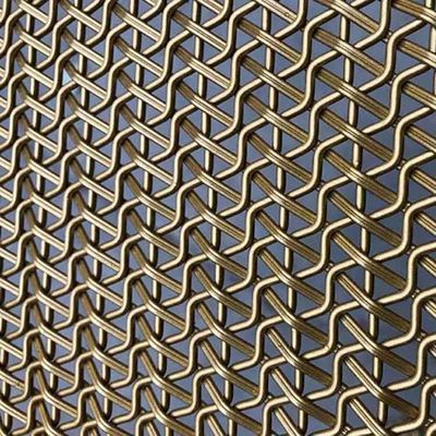 Panneaux métalliques tissés en acier galvanisé de 0,5 mm à 6 mm de diamètre de fil