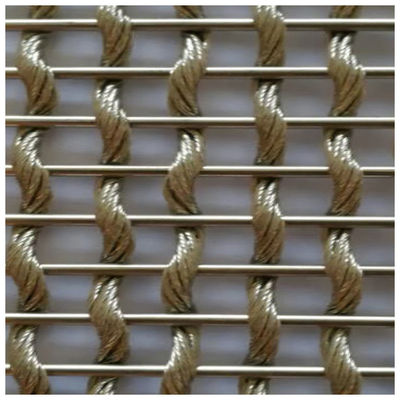 Armure de sergé de anodisation Mesh Panels Fire Resistance tissé