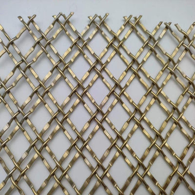 400 Mesh Pvd Gold Décoratif Mesh métallique pour les applications commerciales