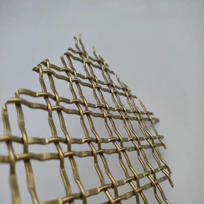400 Mesh Pvd Gold Décoratif Mesh métallique pour les applications commerciales