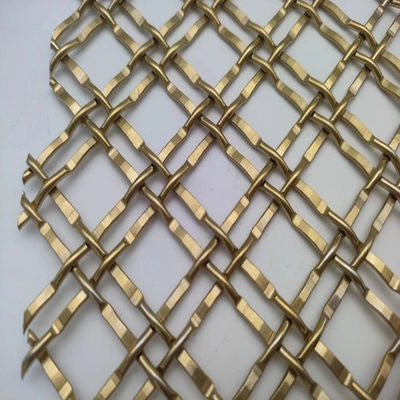 400 Mesh Pvd Gold Décoratif Mesh métallique pour les applications commerciales