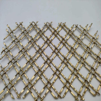 400 Mesh Pvd Gold Décoratif Mesh métallique pour les applications commerciales