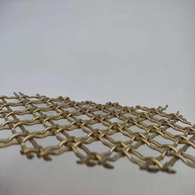 400 Mesh Pvd Gold Décoratif Mesh métallique pour les applications commerciales