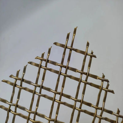 400 Mesh Pvd Gold Décoratif Mesh métallique pour les applications commerciales