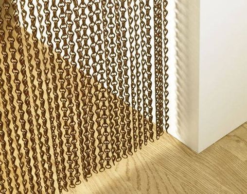 Écran à mouche en chaîne d'aluminium personnalisable avec rails et autres raccords