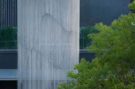 Métal lourd 90x210cm Rideau à chaîne en train de faire un rideau d'eau Cascade