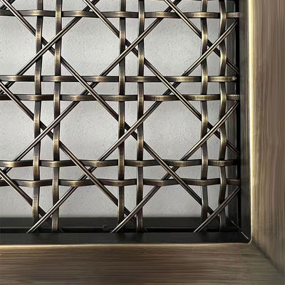 Élevez le design d'intérieur décoratif de la grille en métal Mesh Eco Friendly Twill Weave