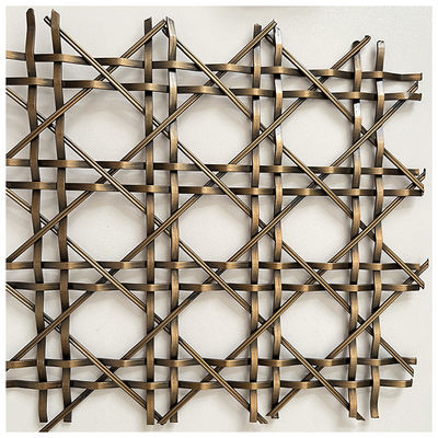 Élevez le design d'intérieur décoratif de la grille en métal Mesh Eco Friendly Twill Weave