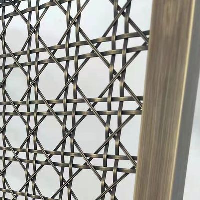 Améliorer la conception d'intérieur Grilles de treillis métalliques décoratifs Choix parfait avec diamètre de trame 1mm-5mm