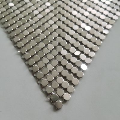Rideaux métalliques en treillis d'argent Tissu Rideaux métalliques en treillis pour l'aménagement intérieur
