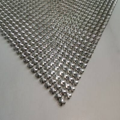 Décoratif revêtement métallique séquins en aluminium revêtement en maille métallique résistant à l'huile