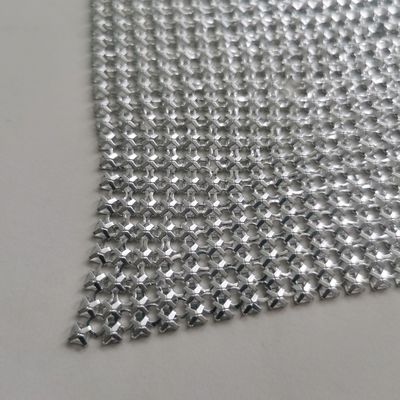 Décoratif revêtement métallique séquins en aluminium revêtement en maille métallique résistant à l'huile