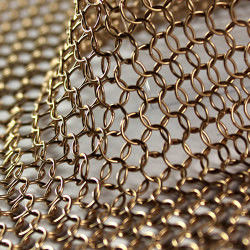 Écran / rideau de filtrage de la lumière Ring Link Mesh Rideau avec 1 mm de fil Guague