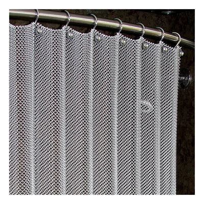 Draperies en bobine métallique personnalisées d'ouverture de 5 mm, poids de 1,1 kg, finition de peinture en maille de 70 mm