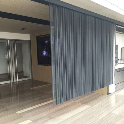 Draperies en aluminium en métal coil personnalisées argent or bronze couleur 5 mm ouverture