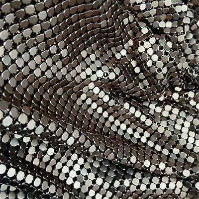 Rétractable à la flamme ODM Mesh métallique flexible en tissu de paillettes métalliques d'intérieur et d'extérieur