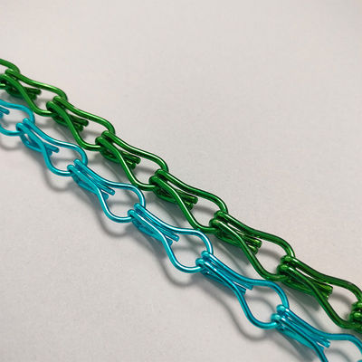 Chaîne de crochets en aluminium Décoration de la maison Contrôle des ravageurs Parement d'hôtel personnalisé Fabricants de rideaux de perles de crochets en aluminium en gros