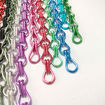 Chaîne de crochets en aluminium de haute qualité en alliage d'aluminium personnalisé Rideau de crochets d'insectes Rideau de moustiquaires