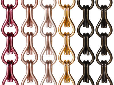 Chaîne d'aluminium personnalisable écran de mouche fil de fil de diamètre 2 mm Taille standard 12 mm * 24 mm