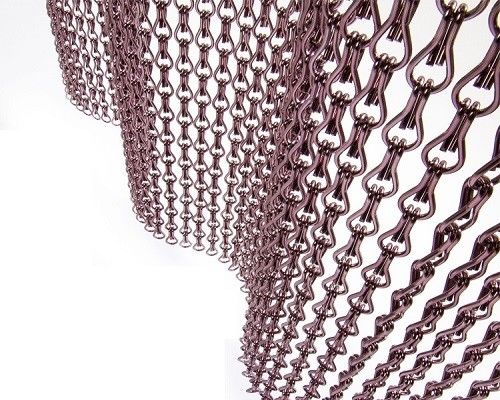 Chaîne d'aluminium personnalisable écran de mouche fil de fil de diamètre 2 mm Taille standard 12 mm * 24 mm