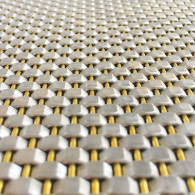 Diamètre de fil 0,8 mm 2,0 mm Panneau de treillis en acier inoxydable Tissue simple pour le mur de couverture