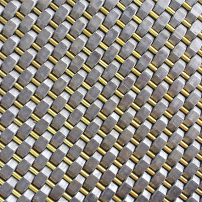 Diamètre de fil 0,8 mm 2,0 mm Panneau de treillis en acier inoxydable Tissue simple pour le mur de couverture