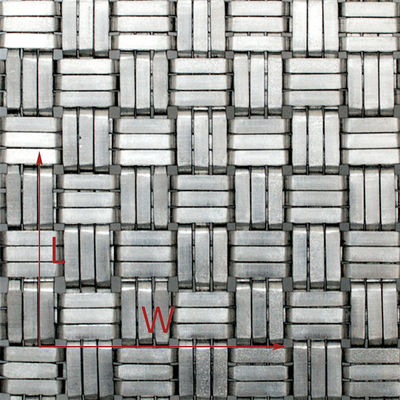 Plain Weave Architectural Mesh Panel Diamètre du fil 0,8 mm 2,0 mm