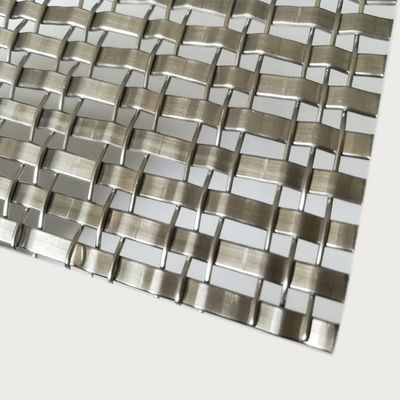 Maillage architectural en acier inoxydable Taille d'ouverture 1,2 mm 5,0 mm Diamètre du fil 0,8 mm 2,0 mm Longueur 30 m