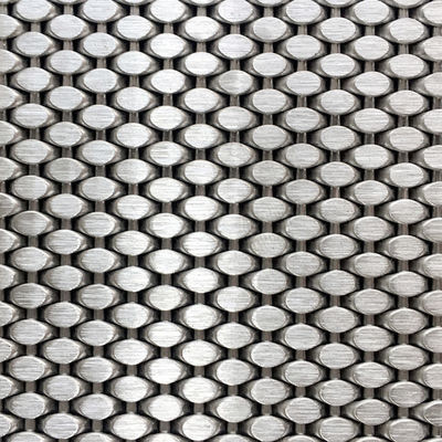 Maillage architectural en acier inoxydable à tissu simple pour décoration en or 0,5 m 2,0 m largeur