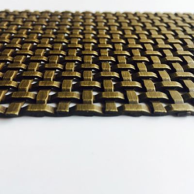 Maillage de fil tissé décoratif en acier inoxydable pour une longueur de 30 m à 100 m dans les installations artistiques pour les portes de meubles