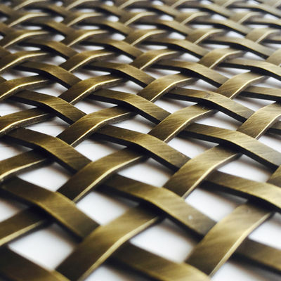 Tissu en maille carrée tissée pour la décoration de meubles en maille fine en acier inoxydable